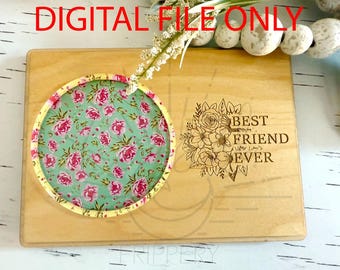 Best Friend Coaster Card -Best Friend Coaster Card - Digital File ONLY