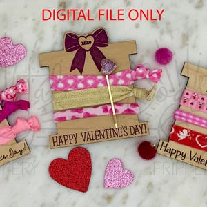 Valentinstag Hair Tie Board Datei - Valentinstag Hair Tie Board - NUR DIGITALE DATEI