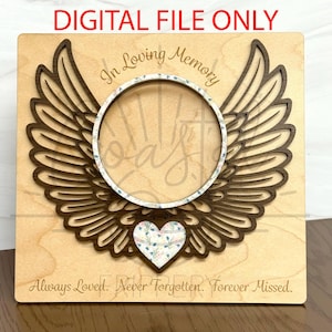 Memorial Picture Frame - In Memory of Picture Frame - Digital File ONLY
