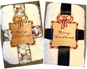 Christmas Blanket Gift Tags - Christmas Blanket Tags - Bundle of 2- DIGITAL FILE ONLY