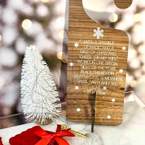 Santa&#39;s Magic Key Door Hanger File - Santa&#39;s Magic Key File - Santas Magic Key - DITIGAL FILE ONLY