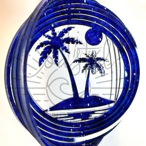 DIGITAL FILE Only Palm Tree Spinner & Ornament Bundle