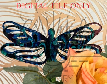 3D Dragonfly Garden Stake - Plant Stake DIGITAL FILE ONLY