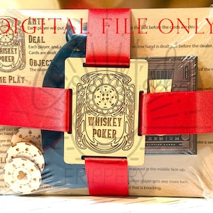 whiskey poker bundle set - poker set bundle - Digital File ONLY