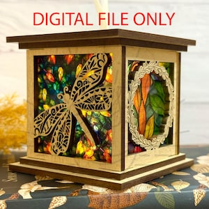 Dragonfly Lantern Ornament - Dragonfly Ornament - Dragonfly Lantern- Diode Friendly DIGITAL File Only