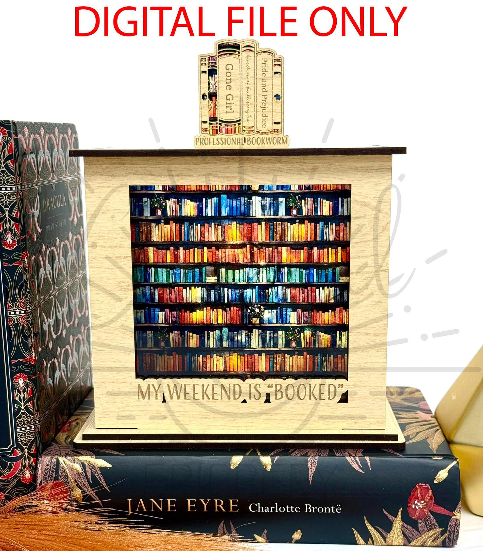 Book Readers Shelf Sitter Lantern - Library Lantern - Book Reader Lantern - Diode Friendly DIGITAL File Only
