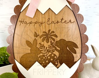 Colgador de puerta de Pascua - Colgador de puerta de conejito de Pascua - ARCHIVO DIGITAL SOLAMENTE