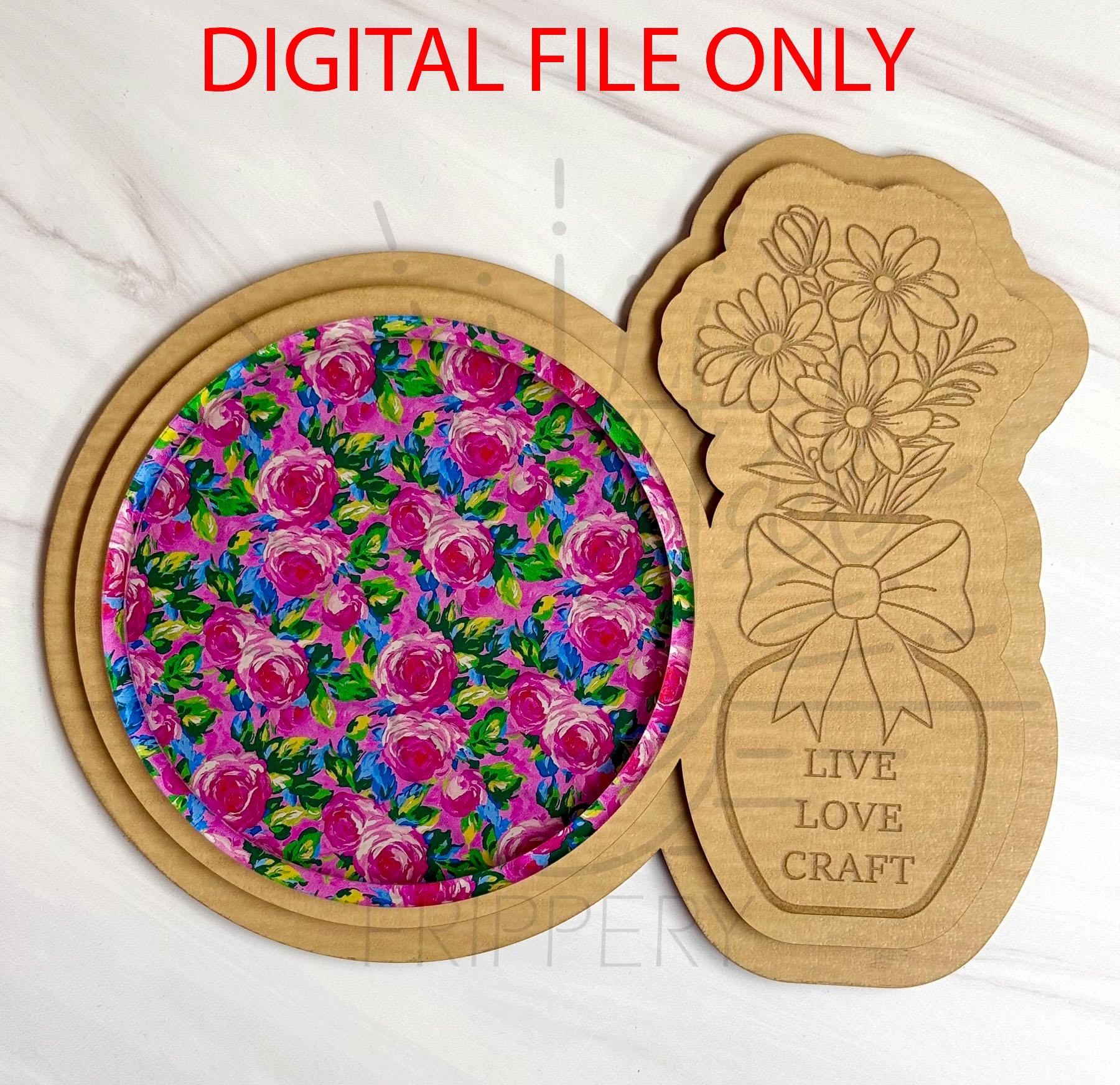 Crafter Coaster Card - Craft Coaster Card - Digital File ONLY