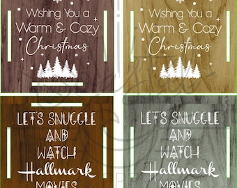 Christmas Blanket Gift Tags - Christmas Blanket Tags - Bundle of4 Tags- DIGITAL FILE ONLY