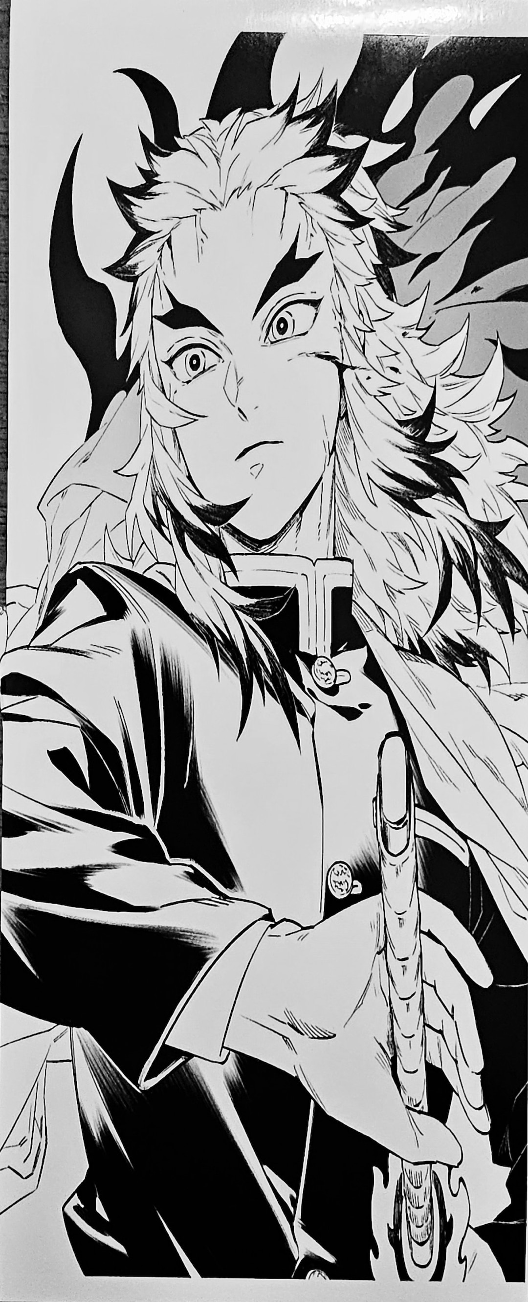 Flame Hashira Rengoku Kyojuro Anime Mural Decal - Etsy