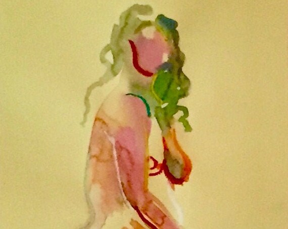 Nude painting #1652  Original painting by Gretchen Kelly