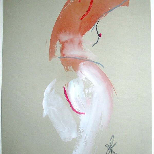 Nude painting- One minute pose 70.5 by Gretchen Kelly