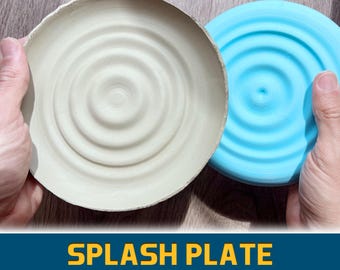 Ceramic Splash Plate Overmold | Dish Drape Mold for Clay | Original Pottery Form | Free Size Customization | Gift for Pottery Enthusiast