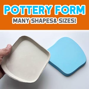 Lake Plate Pottery Form | Irregular Dish Drape Mold for Clay | Original Overmold | Free Size Customization | Gift for Ceramics Enthusiast