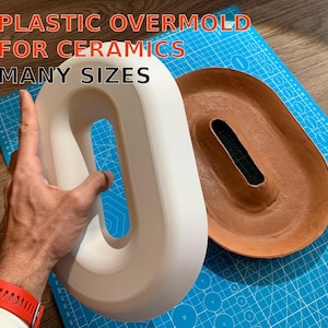 O-shaped Tray Overmold for Clay | Free Size Customization | Overmold for Clay Plate | Drape Mold for Ceramics, Gift for Pottery Enthusiast