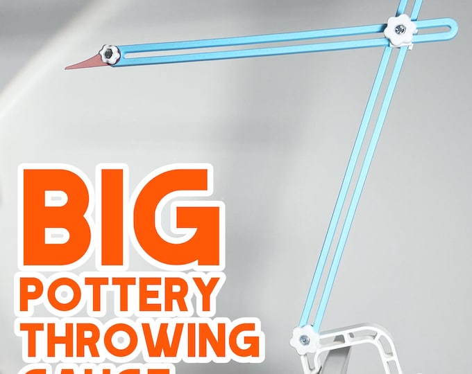 Big Pottery Throwing Gauge | Tool for Clay | 3D Printed Pottery Wheel Height Gauge with Versatile Clamp | Gift for Ceramics Enthusiast