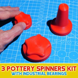 Pottery Spinners Trimming Tool Set, Clay Turning Tools Kit for Pottery Wheel, Throwing Trimming Rotary Tool, Gift for Ceramics Enthusiast