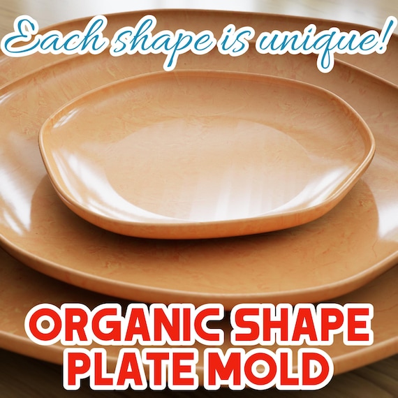 Organic Plate Slump Mold | Plate Mold | Wabi-sabi Plate, Unique
