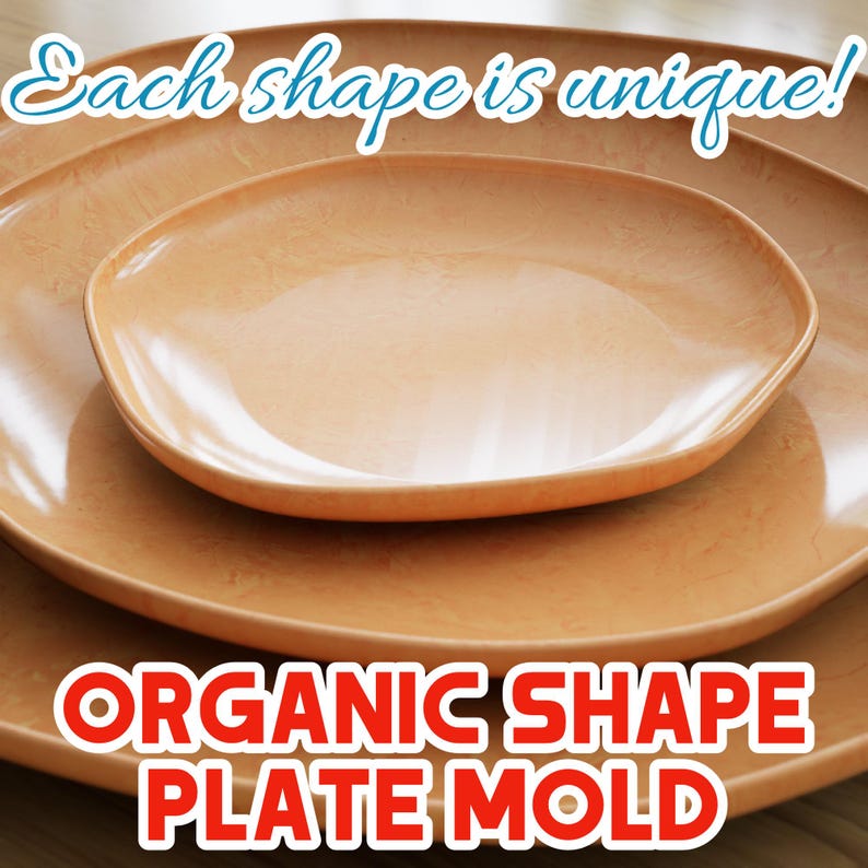 Organic Plate Slump Mold | Plate Mold | Wabi-sabi Plate, Unique Slump ...
