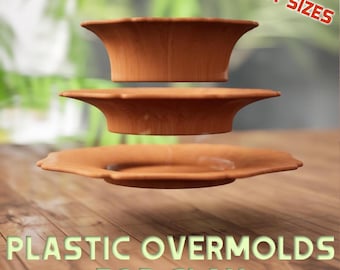 Overmolds for Plate, Bowl | 33+ Heights and Diameters, Drape Molds for Clay | Various Sizes, Tool for Ceramics, Custom Plastic Pottery Form