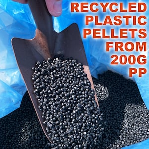 Recycled Plastic Pellets for DIY Projects, Plastic Granules, Polypropylene Plastic for Crafts, PP Ocean Plastic for 3D Printing or Injection