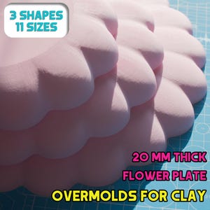 Moldes de plástico para cerámica de 20 mm de grosor, moldes impresos en 3D para arcilla en 3 formas y 11 tamaños, herramientas para arcilla, regalo para amantes de la cerámica.