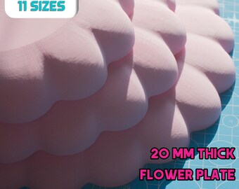 Moldes de plástico para cerámica de 20 mm de grosor, moldes impresos en 3D para arcilla en 3 formas y 11 tamaños, herramientas para arcilla, regalo para amantes de la cerámica.