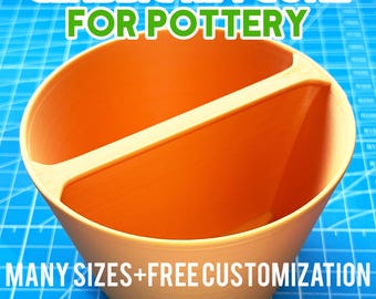 Round Pottery Rim Cone, Mug Bowl Plate Edge Former, 3D Printed Trimming Tool, 6 Sizes + Free Customization, Gift for Ceramics Enthusiast