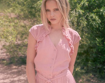 Romantic style Linen Dress, Summer dress for any occasion - LINA