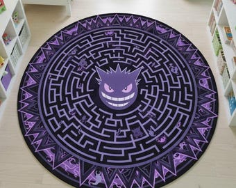 3D Anime Art Rug: Non-Slip Soft Polyester