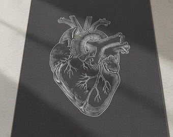 Anatomische hartlijntekeningen: gotisch Victoriaans antislipontwerp
