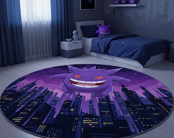 3D Anime Art Rug: Non-Slip Soft Polyester