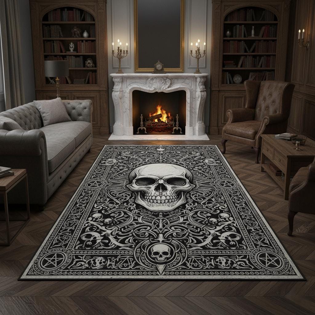 スカルランナーラグ - Etsy 日本