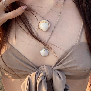 Handmade Soldered Seashell Necklace in style 'GLOW'