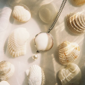 Handmade Soldered Seashell Necklace in style 'ORB'