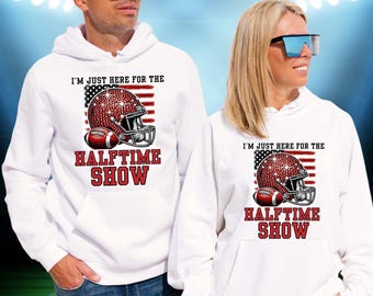 Ik ben hier alleen voor de Halftime Show | Grappige Super Bowl-SVG en png
