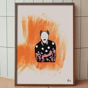 Stampa ispirata a Keith Flint / Stampa ispirata ai Prodigy / Musica anni &#39;90 / Arte nostalgica / Stampa icona musicale / Stampa Prodigy / Arte alternativa