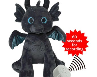 Peluche de dragón personalizado: peluche con grabación de voz de 60 segundos