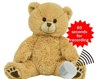 Osito de peluche personalizado: peluche con grabación de voz de 60 segundos