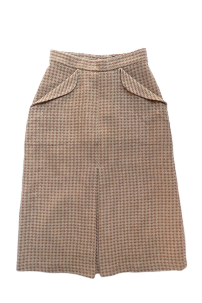 SALE Inverted Pleat Tweed Skirt /'Firefly Skirt/' in bracken