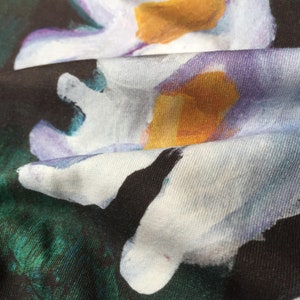 SALE - Central Park Blues Jumper in Winter Fleur Organic Jersey Cotton image 7