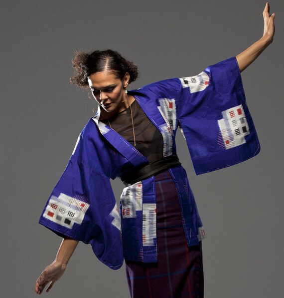 Kimono/Haori, Meisen Silk, 1940s