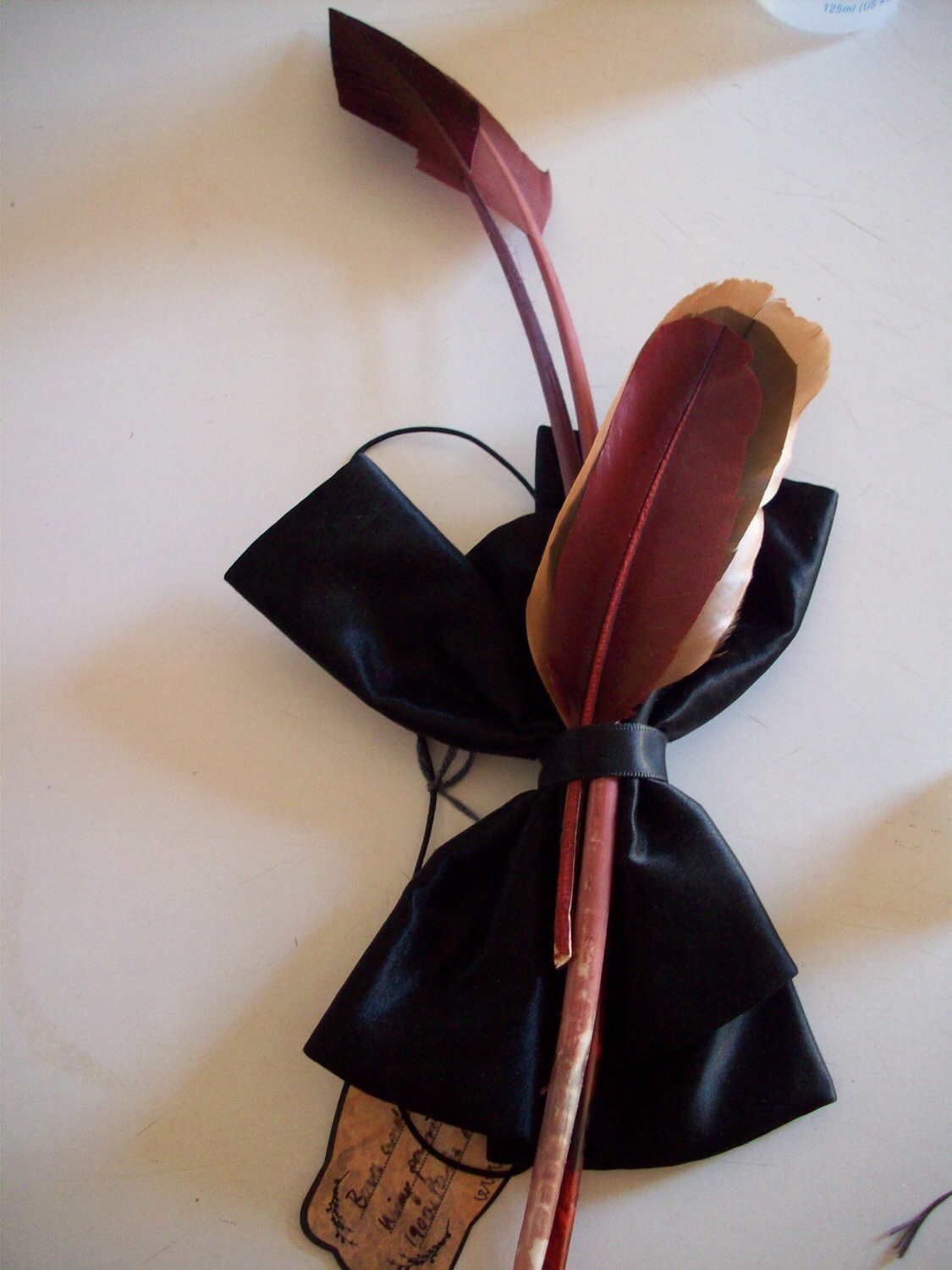 Bows and Arrows BOW AND FEATHER Headpiece Etsy