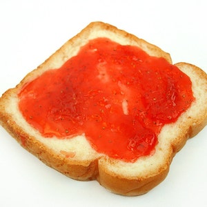 Toast Soap Strawberry Jam Goats Milk Soap Bar image 2