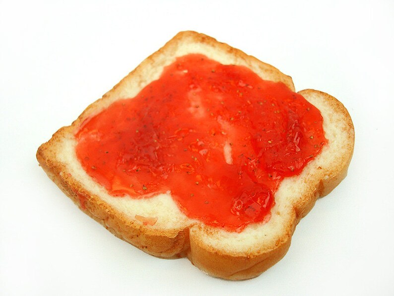 Toast Soap Strawberry Jam Goats Milk Soap Bar image 2