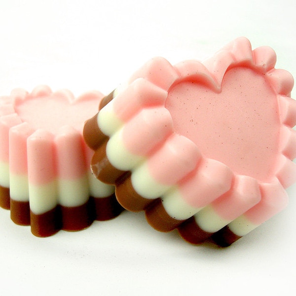 Neapolitan Heart - Goat's Milk Soap Bar
