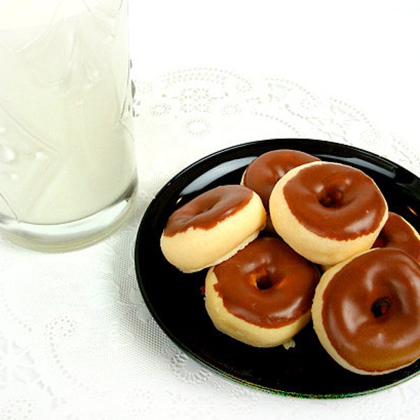 Half Dozen - Chocolate Frosted - Mini Donut Soap 6-pack