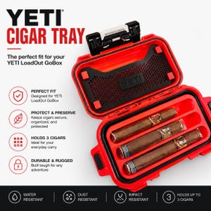Anpassade modulära brickor för YETI LoadOut 1 – Cigarr- och organiseringsinsats (3-delat set)