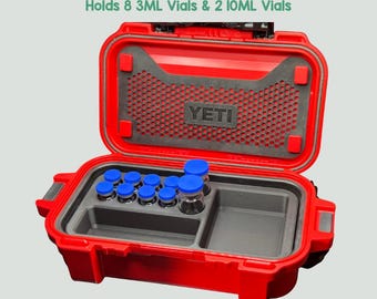 Inserto Yeti Loadout 1 – Organizador de viales para viales de 3 ml y 10 ml, almacenamiento de jeringas