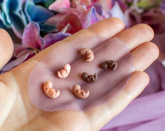 6 Week Gestation Embryo Sculpture – Handmade Honor Memorial Keepsake – Pregnancy Loss – Miscarriage Memento